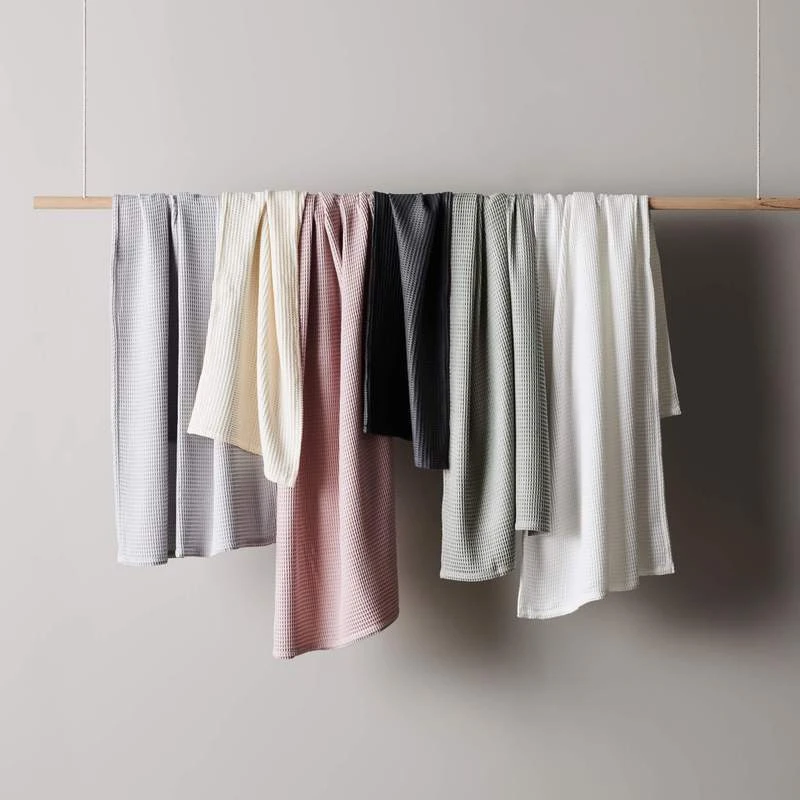 Ettitude Bamboo Waffle Towel Sets 3 Ettitude Bamboo Waffle Towel Sets