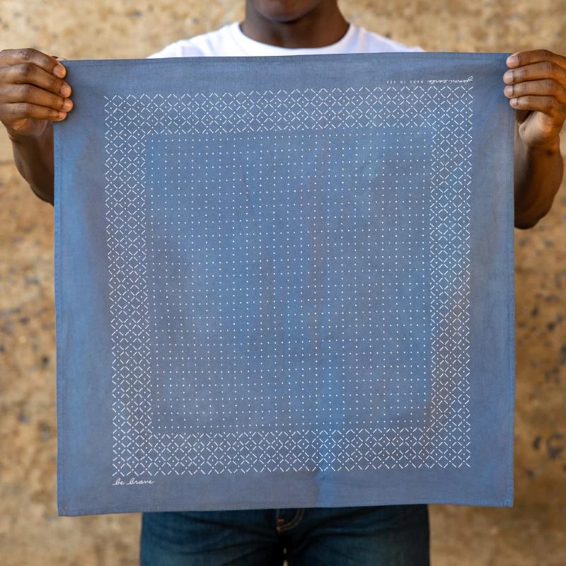 Jenni Earle Be Brave Bandana - River Blue 5 Jenni Earle Be Brave Bandana - River Blue