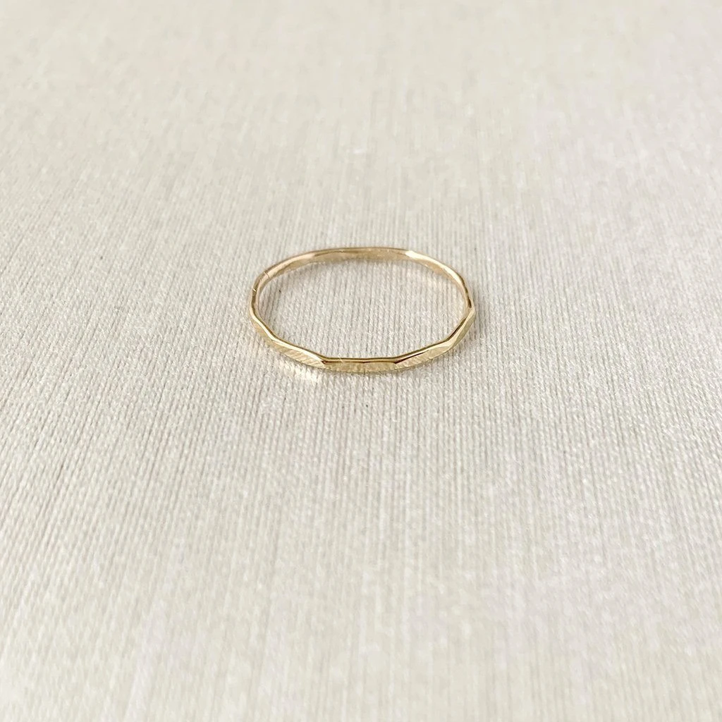 Sara Patino Jewelry Be Light Recycled Gold Stacking Ring 3 Sara Patino Jewelry Be Light Recycled Gold Stacking Ring
