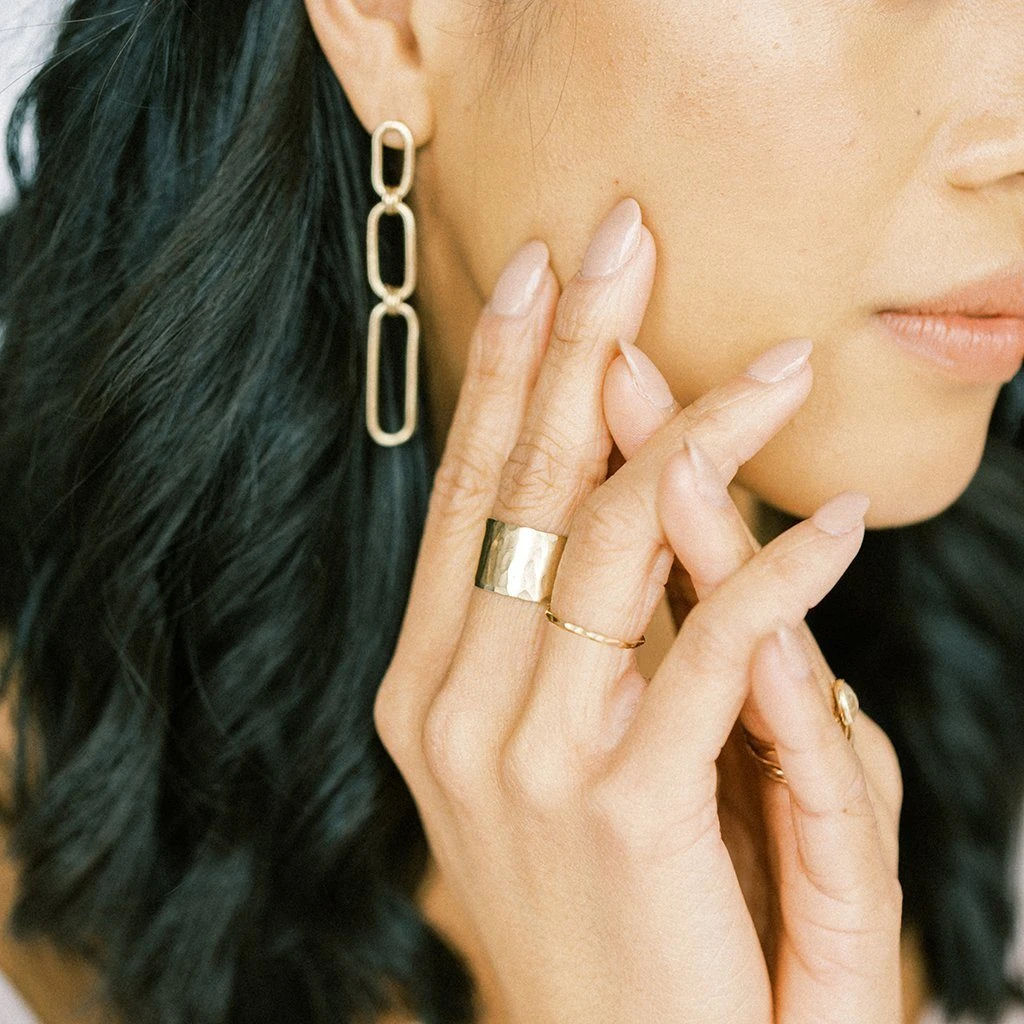 Sara Patino Jewelry Be Light Recycled Gold Stacking Ring 10 Sara Patino Jewelry Be Light Recycled Gold Stacking Ring