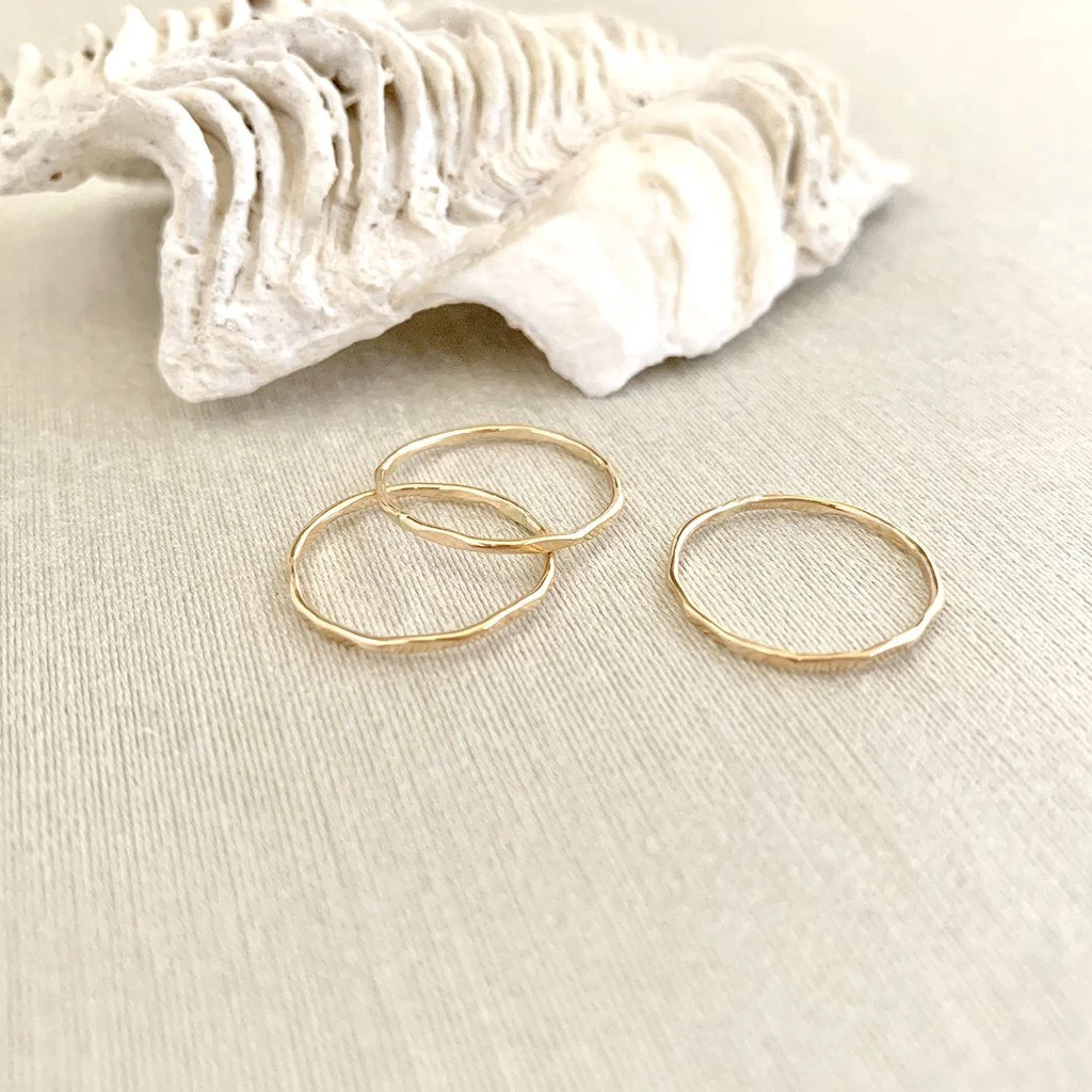 Sara Patino Jewelry Be Light Recycled Gold Stacking Ring 5 Sara Patino Jewelry Be Light Recycled Gold Stacking Ring