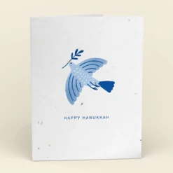 Cute Root Beloved Dove Plantable Hanukkah Cards - 10 Pack