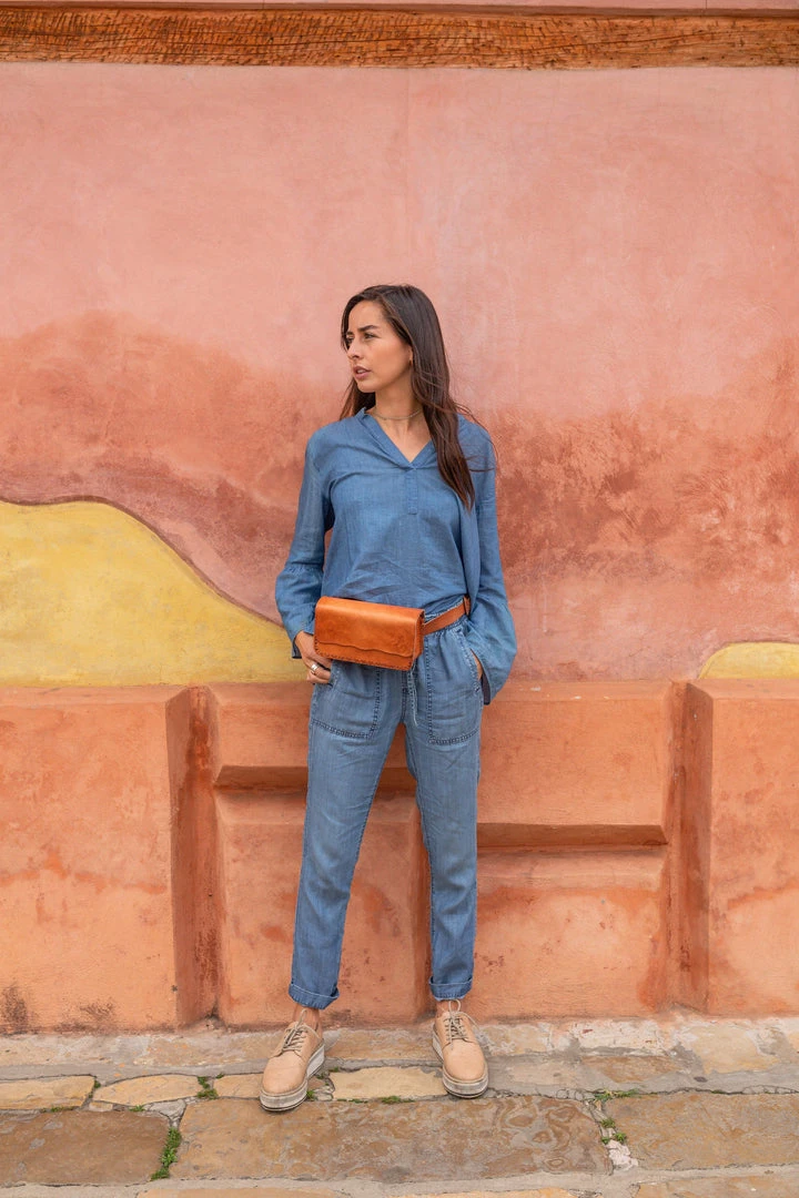 Purse & Clutch Leather Belt Bag - Russet Brown 9 Purse & Clutch Leather Belt Bag - Russet Brown