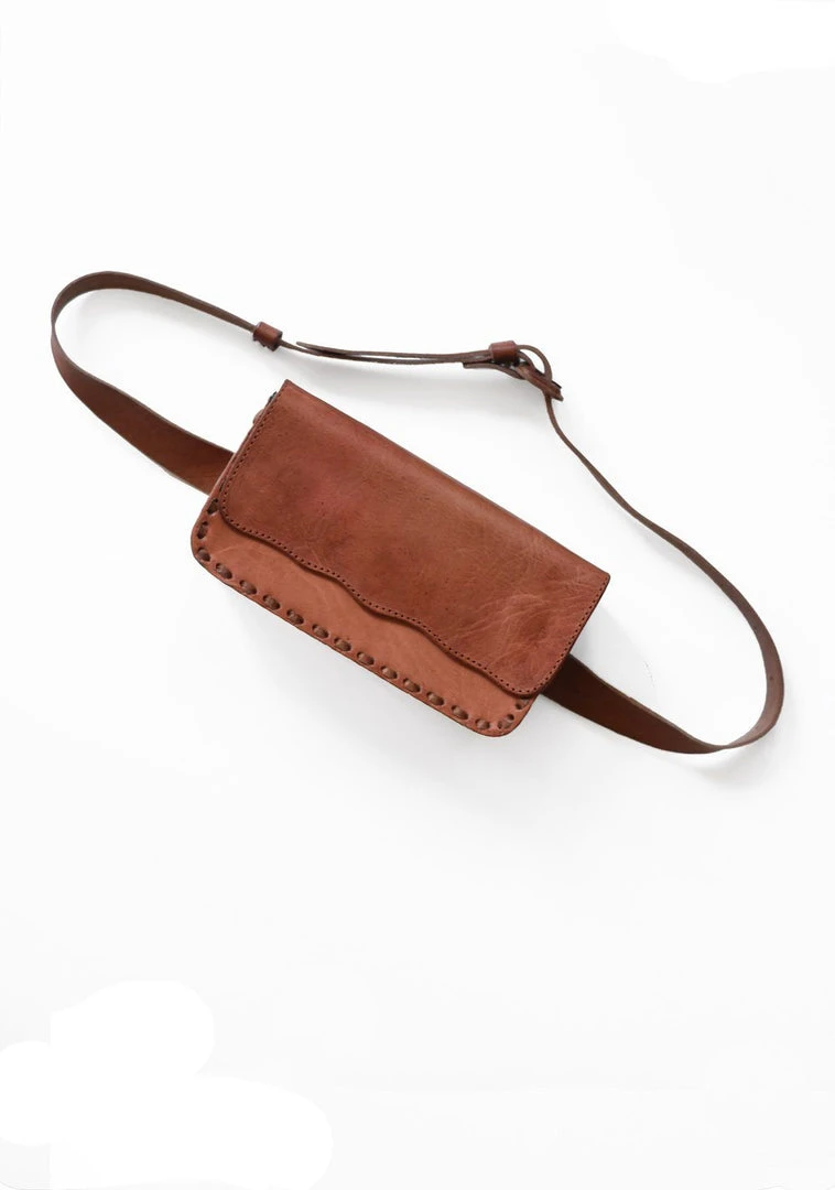 Purse & Clutch Leather Belt Bag - Russet Brown 12 Purse & Clutch Leather Belt Bag - Russet Brown