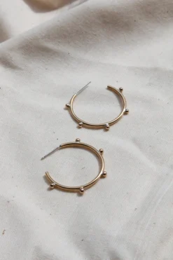 Yewo Jewelry Bentu Recycled Hoop Earrings