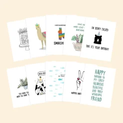 Cute Root Birthday Variety Plantable Cards - 10 Pack Greeting Cards