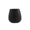 The Bright Angle Kitchen + Dining Black Porcelain Wine Cup