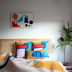 Leah Singh Blah Blah Squiggle Wool Lumbar Pillow Cover 13 Leah Singh Blah Blah Squiggle Wool Lumbar Pillow Cover