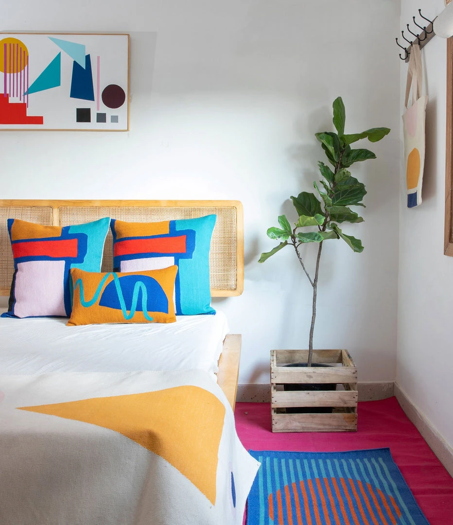 Leah Singh Blah Blah Squiggle Wool Lumbar Pillow Cover 7 Leah Singh Blah Blah Squiggle Wool Lumbar Pillow Cover