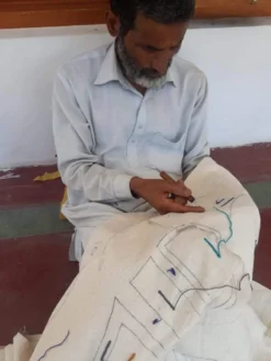 Leah Singh Home Goods Blush Wool Fringe Tapestry