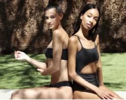 BOLD Swim Soiree Asymmetrical Bikini Set - Black