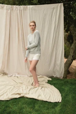 Synergy Organic Clothing Bonsoir Tencel Sleep Short - White