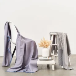 Studio Variously Boro Merino Wool Throw Blanket