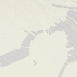 Haptic Lab Boston Map Throw Quilt