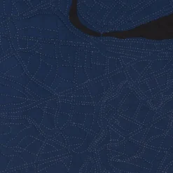 Haptic Lab Boston Map Throw Quilt