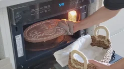 Korissa Bread Warmer + Basket - Bird Round