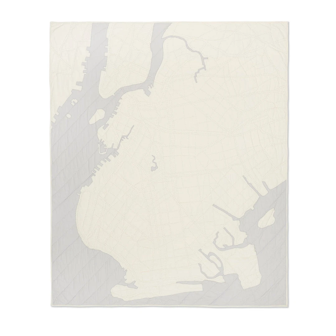 Haptic Lab Home Goods Brooklyn Map Throw Quilt 3 Haptic Lab Home Goods Brooklyn Map Throw Quilt
