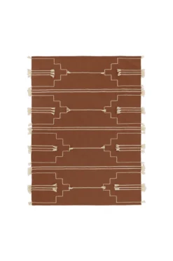 Kiliim Brown Drift Wool Runner / Rug Home Goods