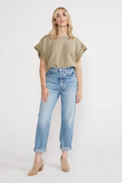 ÉTICA Bryce Pinch Waist Boyfriend Jeans - Canyon Reef New Arrivals