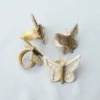 Amara Butterfly Bamboo Napkin Ring Set