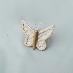 Amara Butterfly Bamboo Napkin Ring Set