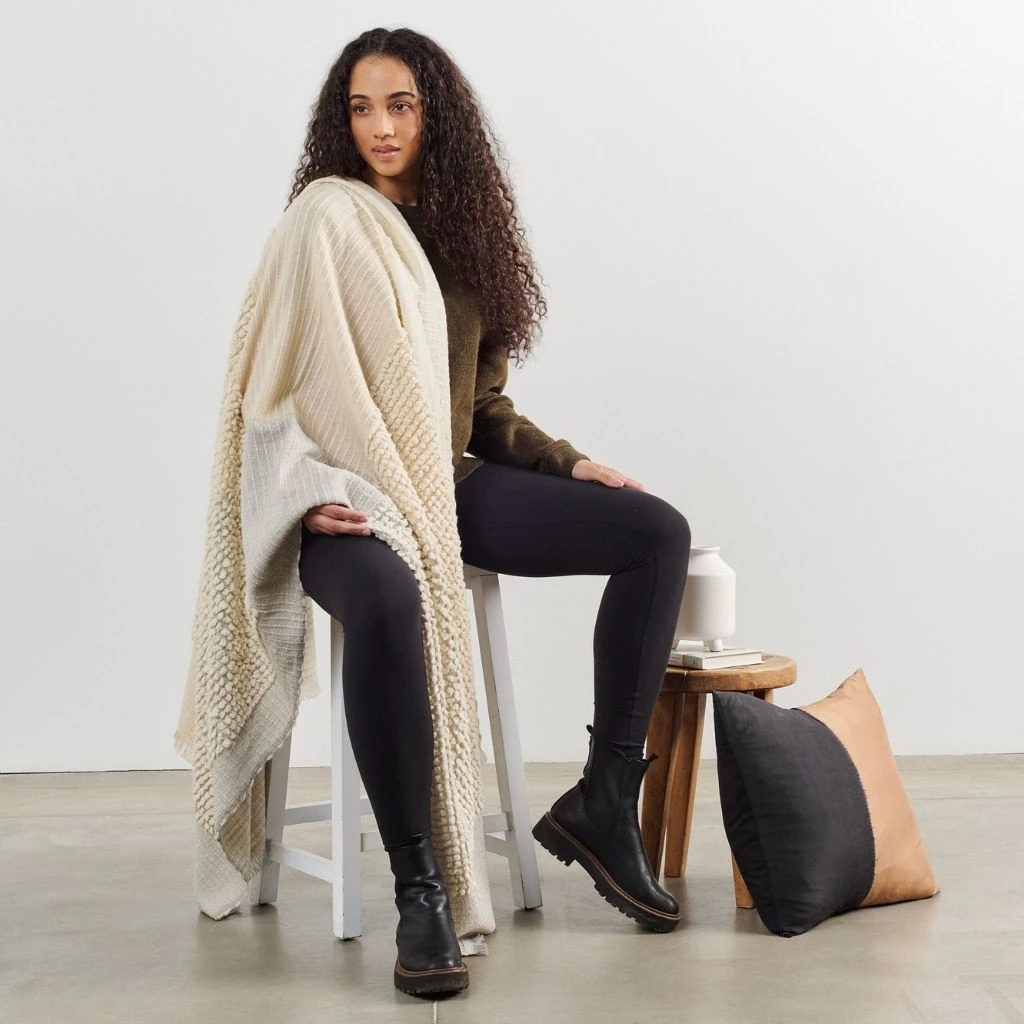 Studio Variously Home Goods Butterscotch Merino Throw Blanket 5 Studio Variously Home Goods Butterscotch Merino Throw Blanket