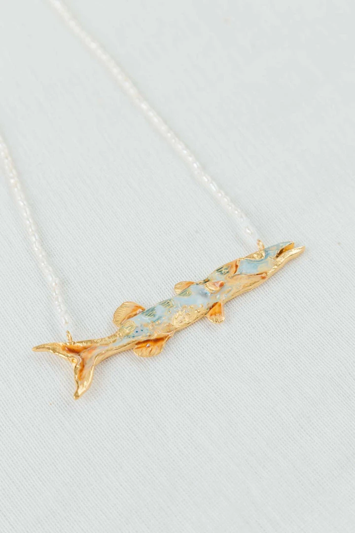 CÂPÂ Jewelry Barracuda Pearls Recycled Necklace 3 CÂPÂ Jewelry Barracuda Pearls Recycled Necklace