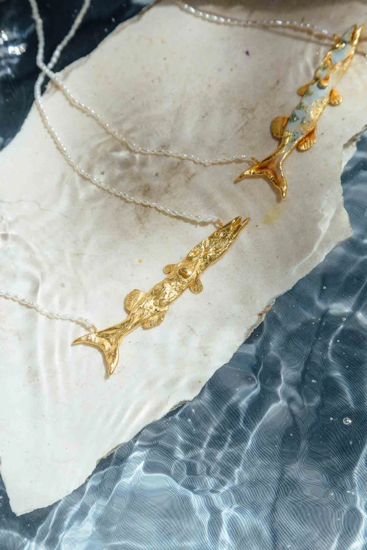 CÂPÂ Jewelry Barracuda Pearls Recycled Necklace 6 CÂPÂ Jewelry Barracuda Pearls Recycled Necklace