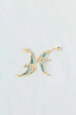 CÂPÂ Jewelry Moon Fish Recycled Earrings