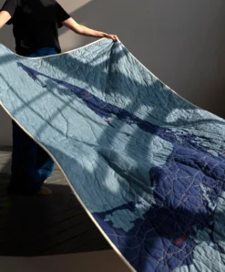 Haptic Lab Cape Cod Map Throw Quilt