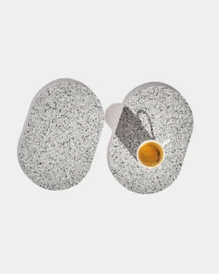 Slash Objects Capsule Recycled Rubber Trivet Duo - Gris