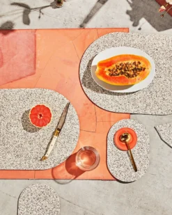 Slash Objects Capsule Recycled Rubber Trivet Duo - Sand