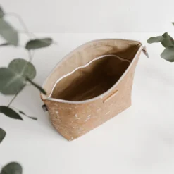 Carry Courage Home Goods Adventurer Cork Cosmetics Bag - Silver