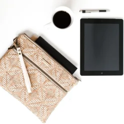 Carry Courage Inventor Cork Tablet Organizer - Cream