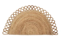 Casa Amarosa Half Moon Jute Doormat