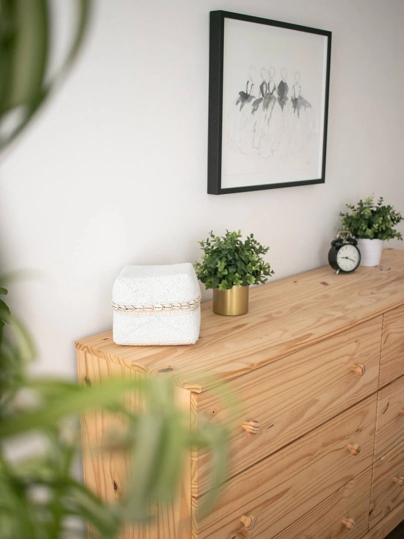 Ceremonia Beaded Bamboo Baskets - White Shell Home Goods 4 Ceremonia Beaded Bamboo Baskets - White Shell Home Goods