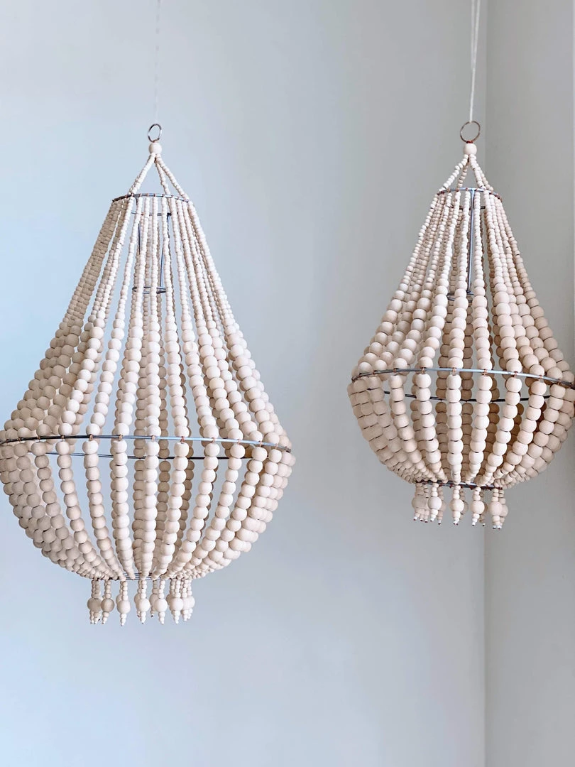 Ceremonia Beaded Chandelier - Natural 4 Ceremonia Beaded Chandelier - Natural