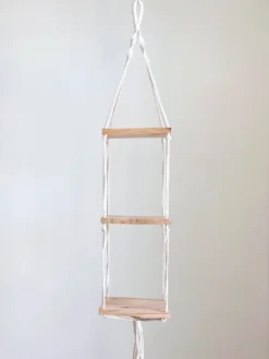 Ceremonia Triple Hanging Macramé Shelf Home Goods