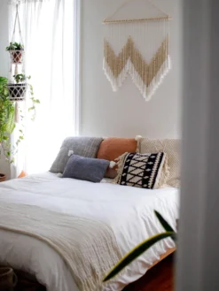 Ceremonia Best Sellers Double Basket Plant Hanger - Cream