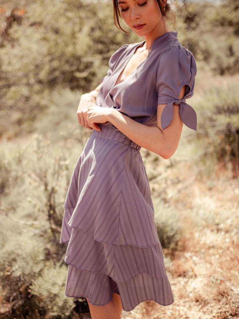 Valani Chanthu Banana Midi Skirt - Purple Sage 5 Valani Chanthu Banana Midi Skirt - Purple Sage