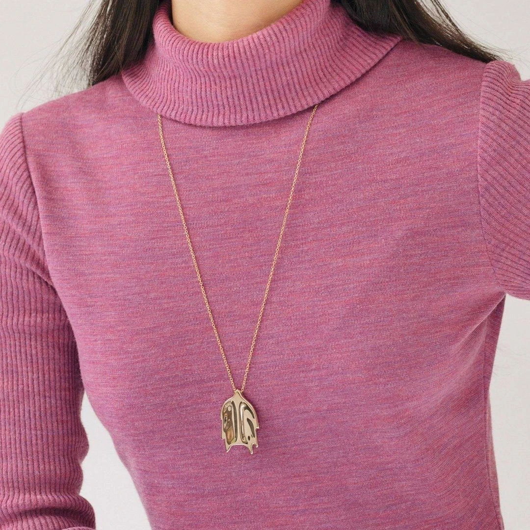 L.Greenwalt Jewelry Special Occasion Christmas Cactus Necklace 3 L.Greenwalt Jewelry Special Occasion Christmas Cactus Necklace