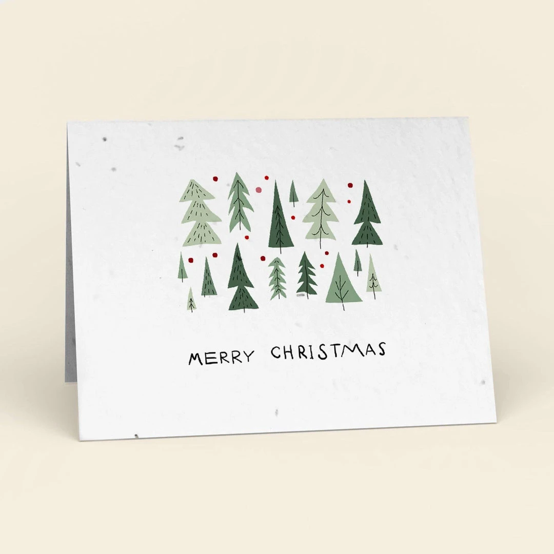 Cute Root Made In USA Christmas Trees Plantable Cards - 10 Pack 3 Cute Root Made In USA Christmas Trees Plantable Cards - 10 Pack