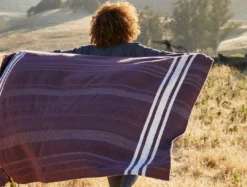 Coyuchi Cirrus Throw Blanket - Elderberry