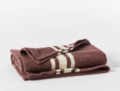 Coyuchi Cirrus Throw Blanket - Elderberry