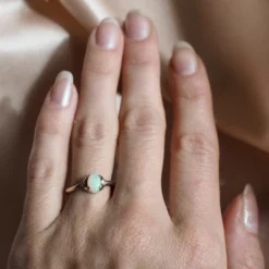 Iron Oxide Classic Oval Opal Ring