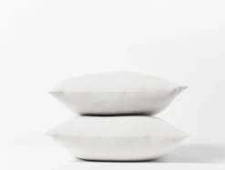 Coyuchi Cloud Brushed Flannel Pillowcases - Alpine White Fair Trade