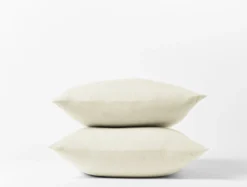 Coyuchi Cloud Brushed Flannel Pillowcases - Undyed Home Goods