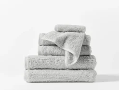Coyuchi Home Goods Cloud Loom Towels - Fog