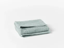 Coyuchi Cloud Loom Towels - Palest Ocean