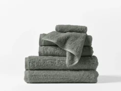 Coyuchi Best Sellers Cloud Loom Towels - Slate
